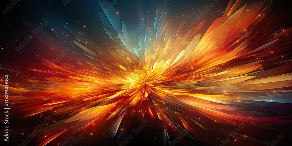 Abstract orange and blue light Abstract orange and blue light