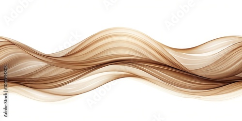 Gentle sepia wave abstract pattern