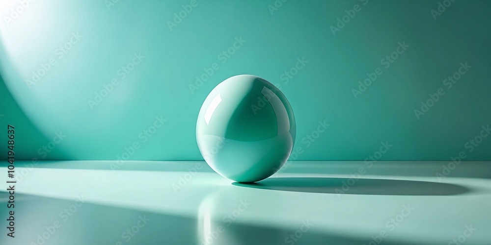 Minimalistic 3D Artwork in Mint Green and Turquoise for Contemporary Design Inspiration Minimalistic 3D Artwork in Mint Green and Turquoise for Contemporary Design Inspiration
