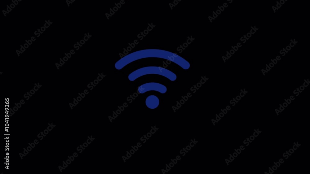 Wifi Signal Animation Video - Transparent Wifi Signal Animation Video - Transparent
