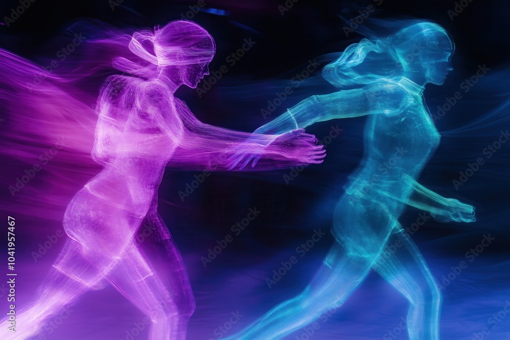 Geisterhafte Silhouetten im Lauf
Geisterhafte Silhouetten im Lauf