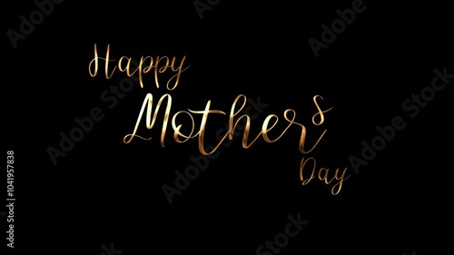 Animation Happy Mothers Day Handwriting