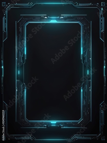 techno frame border