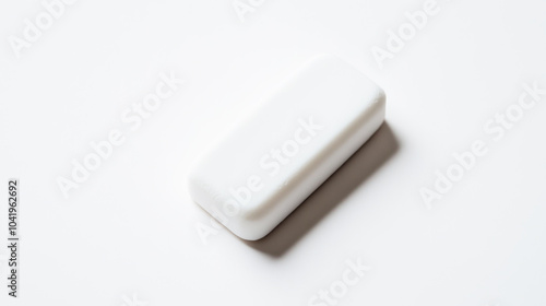 White Eraser on White Background: A Minimalist Photography