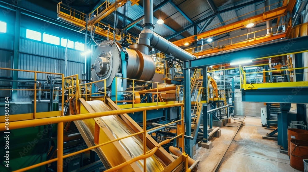 Recycling plant with clear visibility of green technology and energy-efficient equipment Recycling plant with clear visibility of green technology and energy-efficient equipment