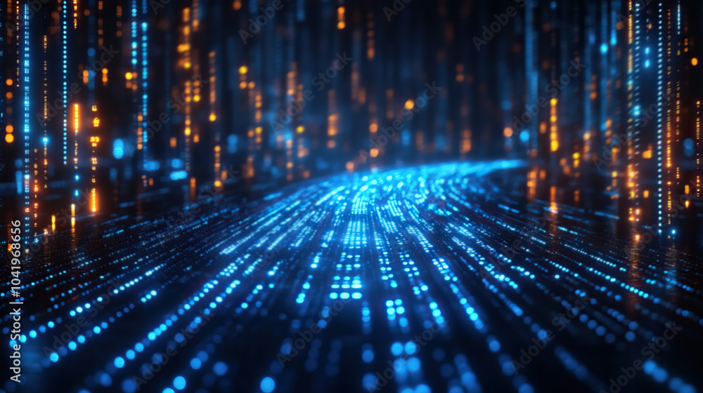 Abstract news concept with blue lines connecting with data Abstract news concept with blue lines connecting with data