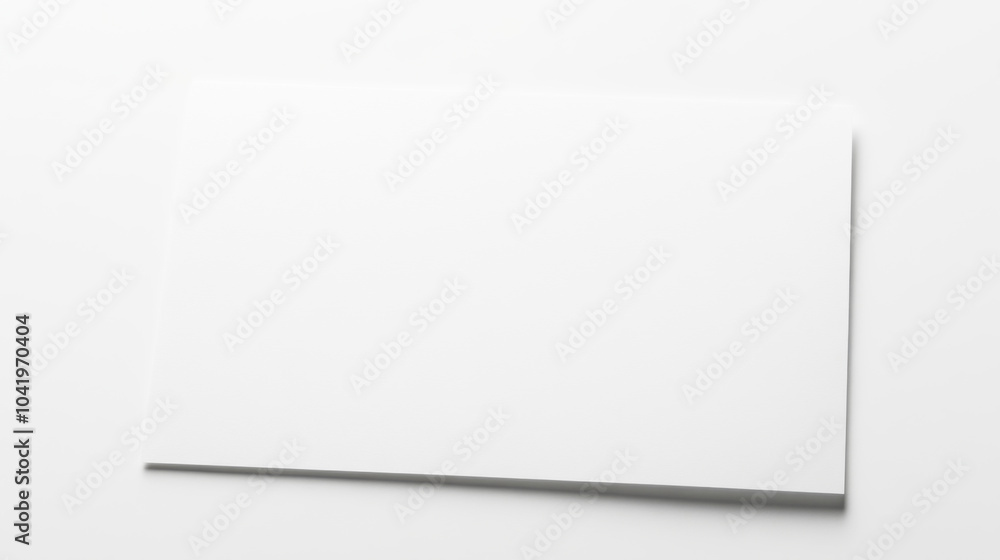 Blank Paper Mockup: Brochure Template for Design and Marketing Blank Paper Mockup: Brochure Template for Design and Marketing