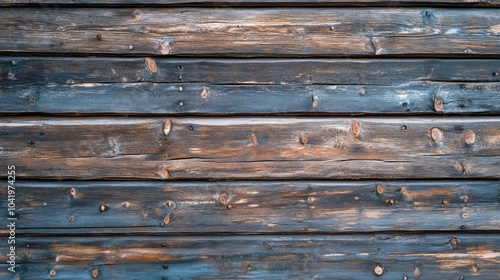 The texture of old brown wood. The background is made of old wood with texture. View from above photo