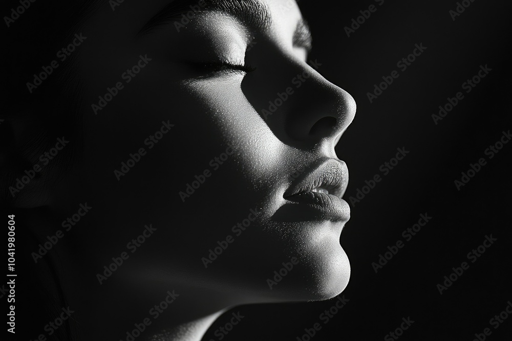 Elegant Black and White Artistic Portrait Elegant Black and White Artistic Portrait
