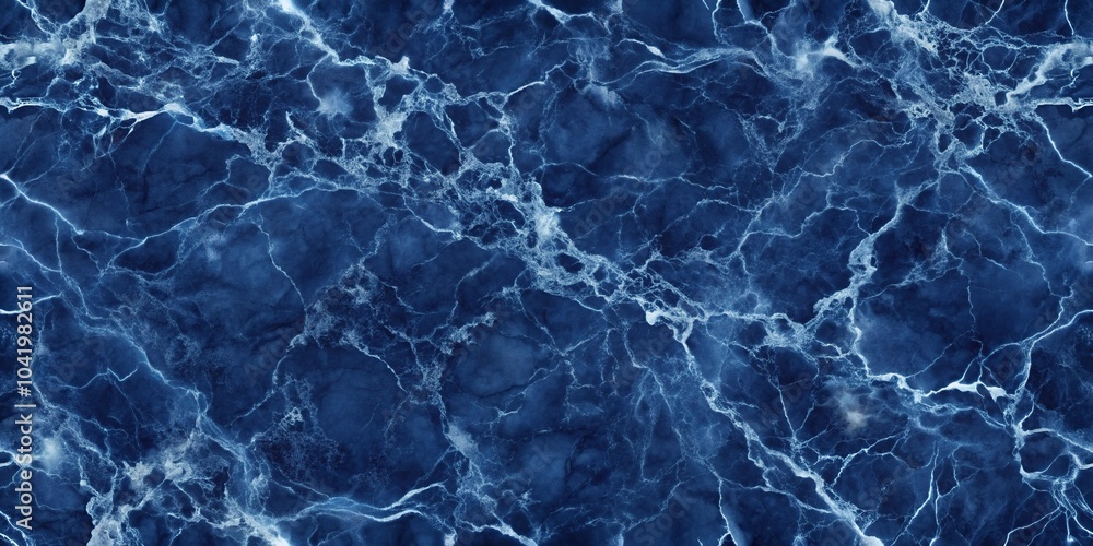 Obraz premium seamless navy blue marble texture backdrop