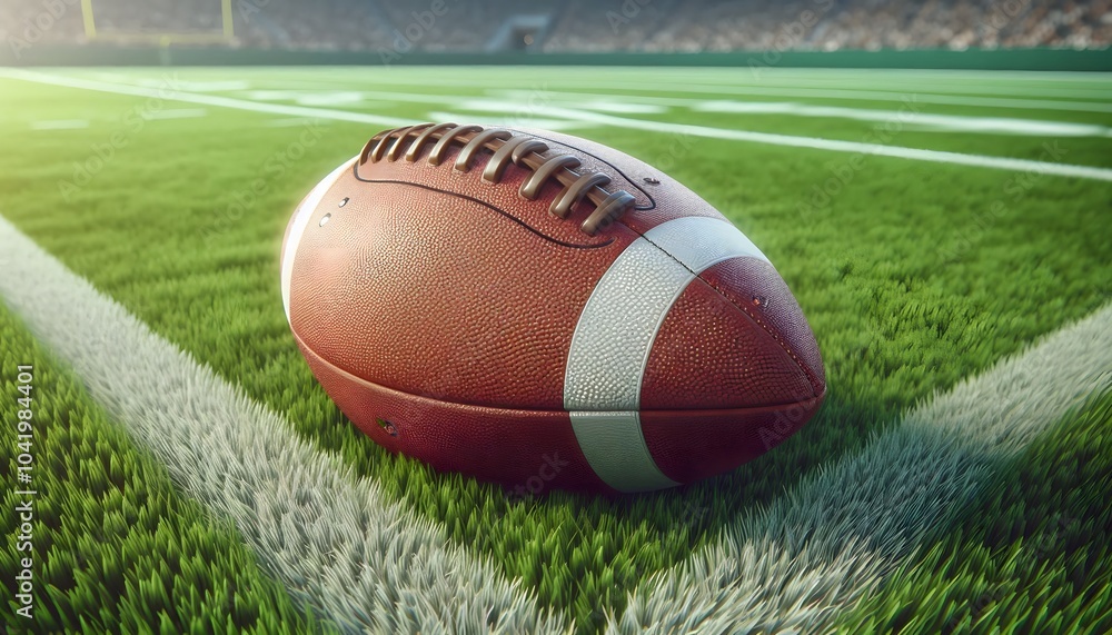 Football with Laces and Textured Surface Football with Laces and Textured Surface