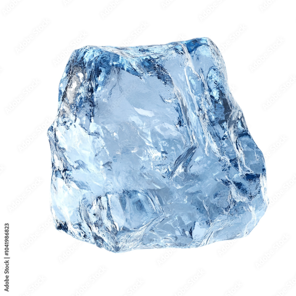 Ice on transparent background Ice on transparent background