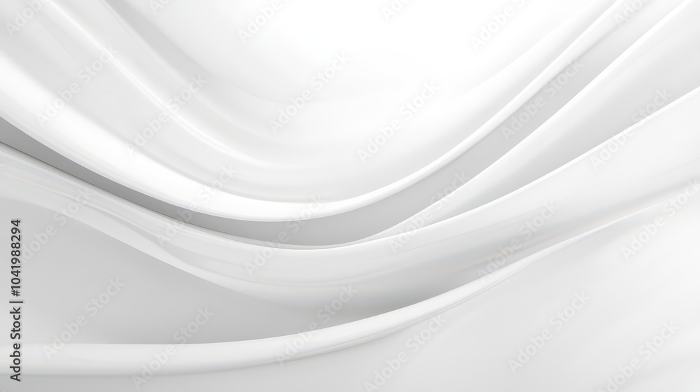 Smooth White Waves Abstract Background Smooth White Waves Abstract Background
