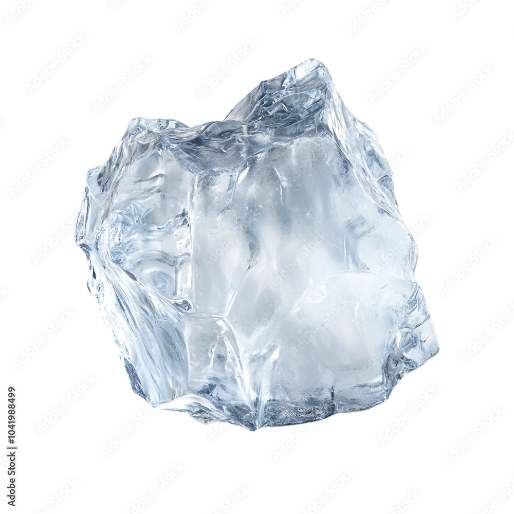 Obraz premium Ice on transparent background