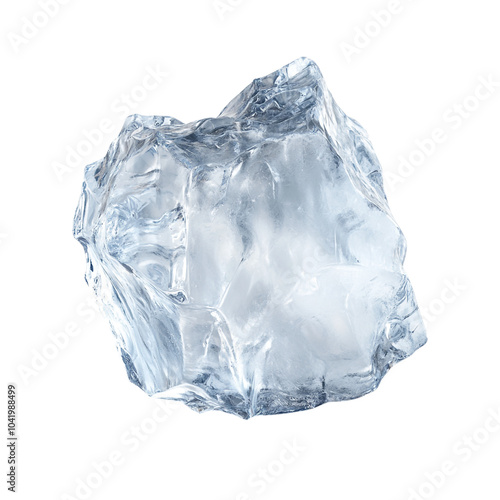 Ice on transparent background