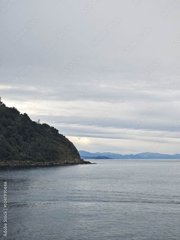 The view of seaside in San Sebastian Donostia, Spain The view of seaside in San Sebastian Donostia, Spain