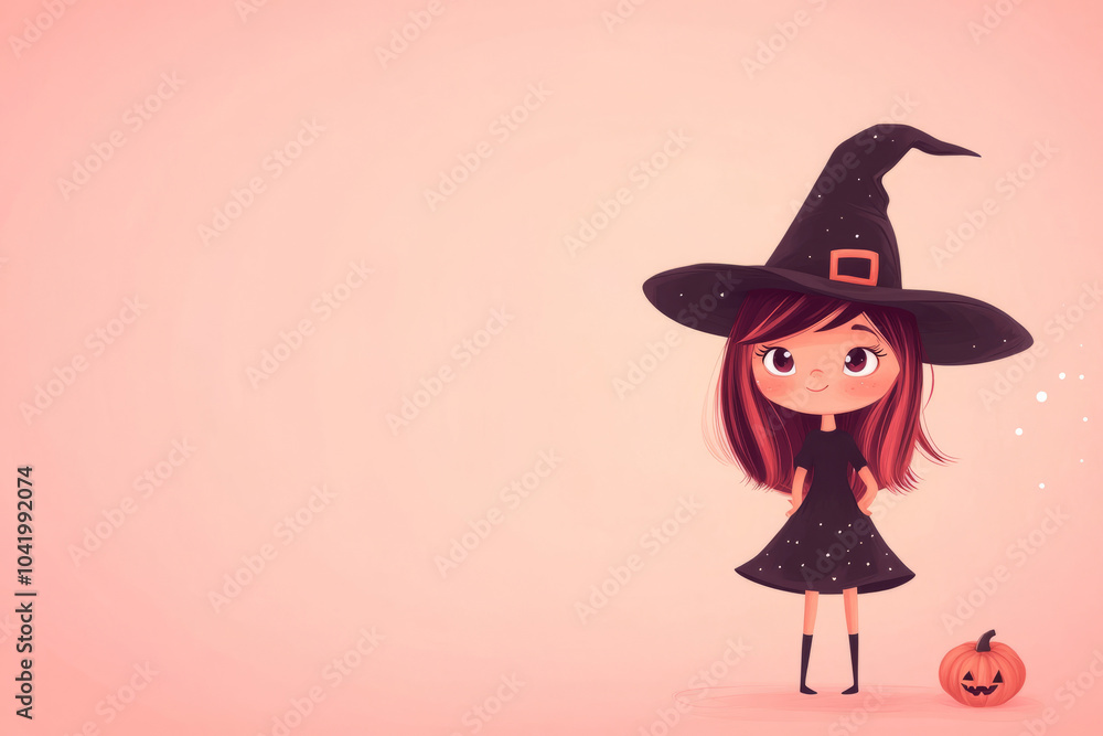 Halloween Witch with Pumpkin Vector Illustration,generated By Ai Halloween Witch with Pumpkin Vector Illustration,generated By Ai
