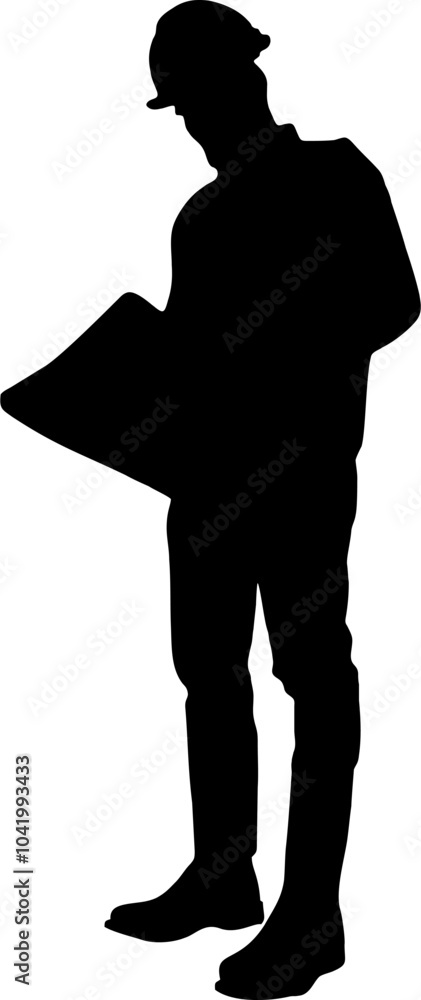silhouette of a Construction Worker,architect silhouette of a Construction Worker,architect