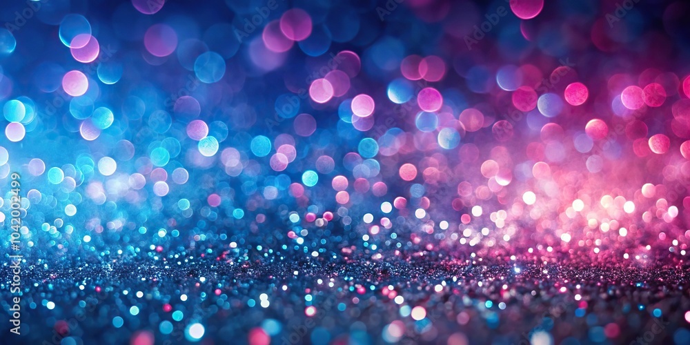 Depth of Field effect with sparkling particles on gradient background Depth of Field effect with sparkling particles on gradient background