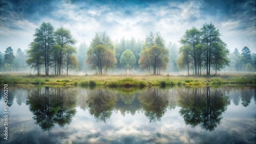 Wallpaper Mural Weathered landscape veiled in fog and rain Torontodigital.ca