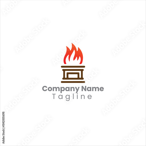 Fire icon logo type