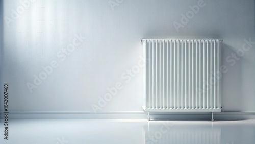 Wallpaper Mural white radiator emitting soft frosty aura against pristine backdrop Torontodigital.ca