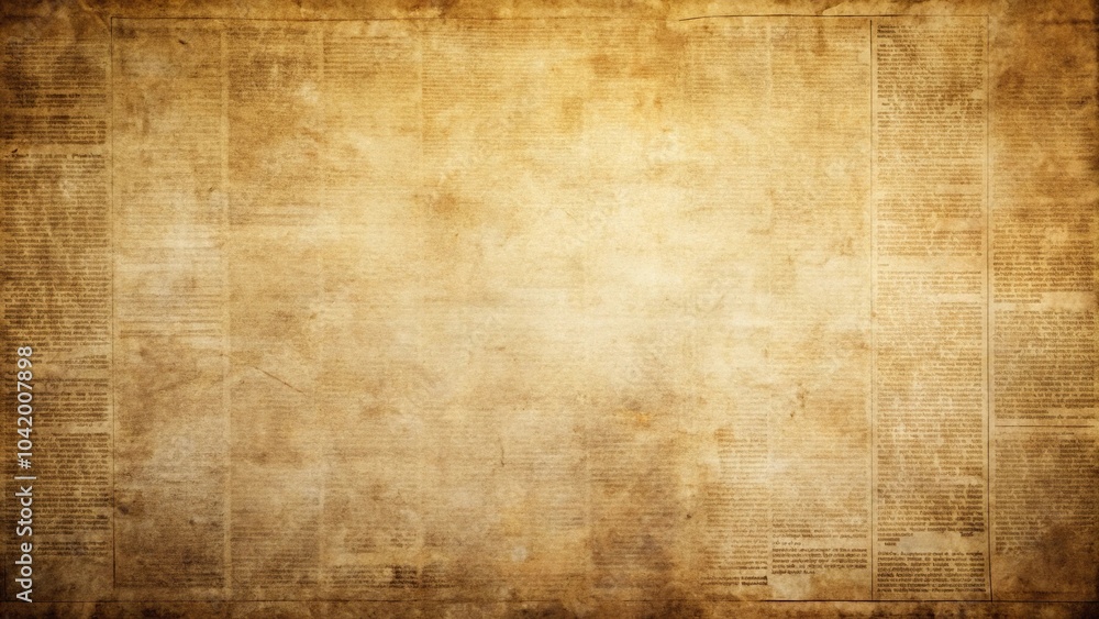 Obraz premium Vintage newspaper background with a retro print, perfect for a long shot scene