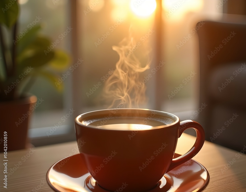 Obraz premium a cup of aromatic coffee