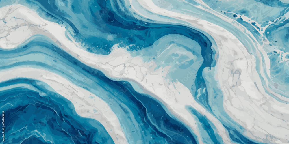 White and blue wave ocean surface background. White and blue wave ocean surface background.