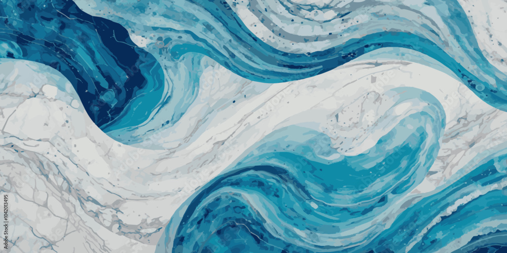 White and blue wave ocean surface background. White and blue wave ocean surface background.