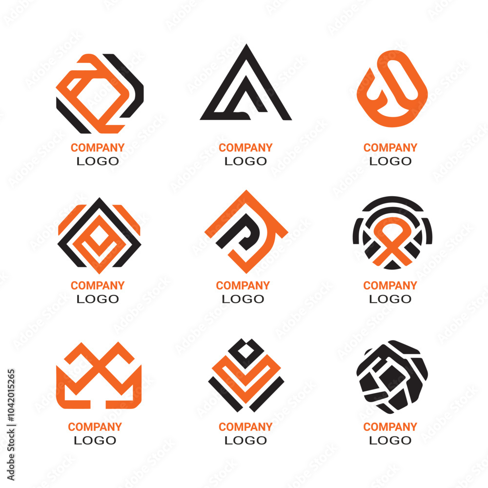 Set of company logo design Set of company logo design
