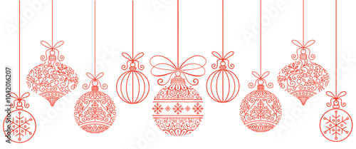 set of christmas ornaments, christmas decoration isolated on white, christmas bauble lantern vector illustration, christmas background, poster, banner, flyer, card element design