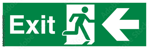 Fire Exit Sign Running Man