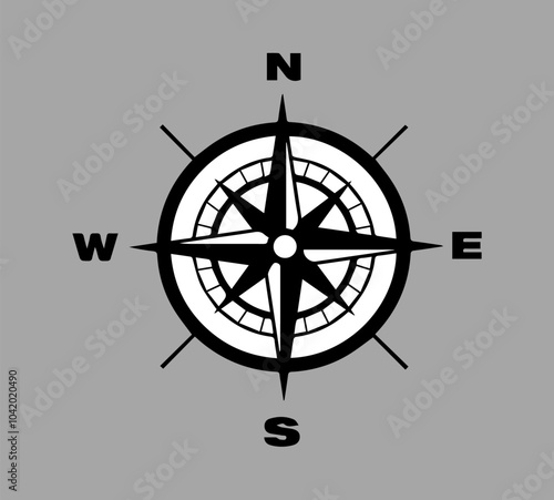 vector compass icon