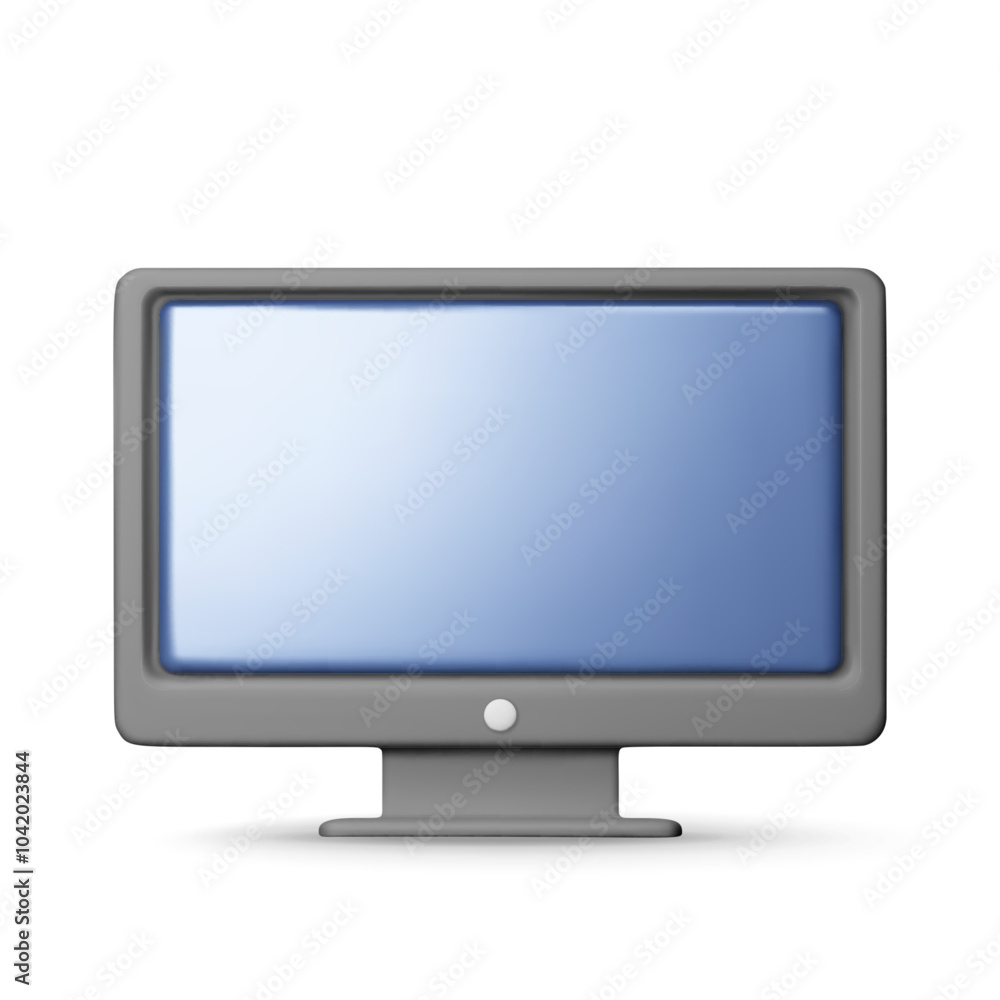 3d black PC monitor with empty screen isolated. Render computer LCD display mock up with blank screen. Flat tv icon. Technology concept. 3D rendering. Minimal vector illustration 3d black PC monitor with empty screen isolated. Render computer LCD display mock up with blank screen. Flat tv icon. Technology concept. 3D rendering. Minimal vector illustration
