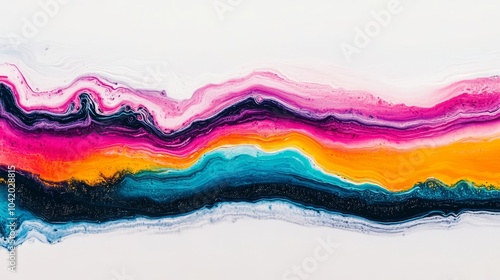 Abstract colorful fluid art background with vibrant hues and flowing lines.