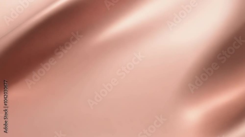 Elegant rose gold satin texture with soft waves