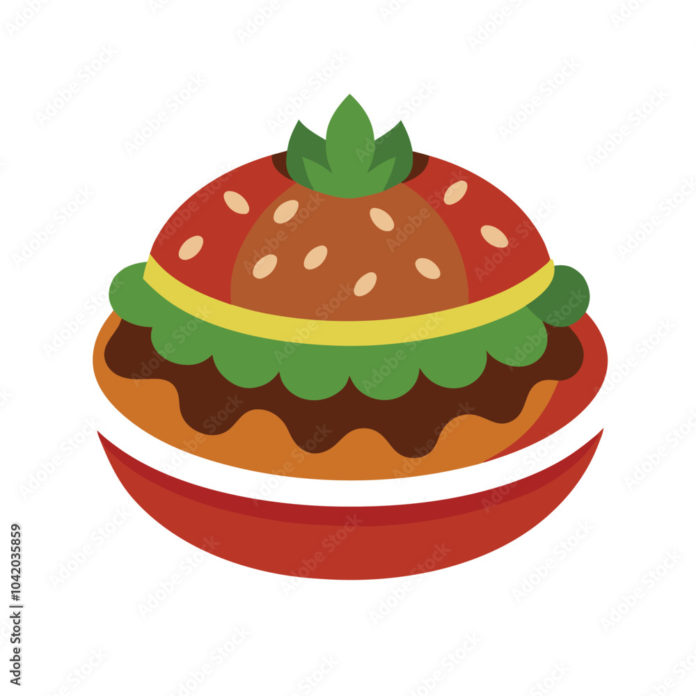 hamburger isolated on white hamburger isolated on white