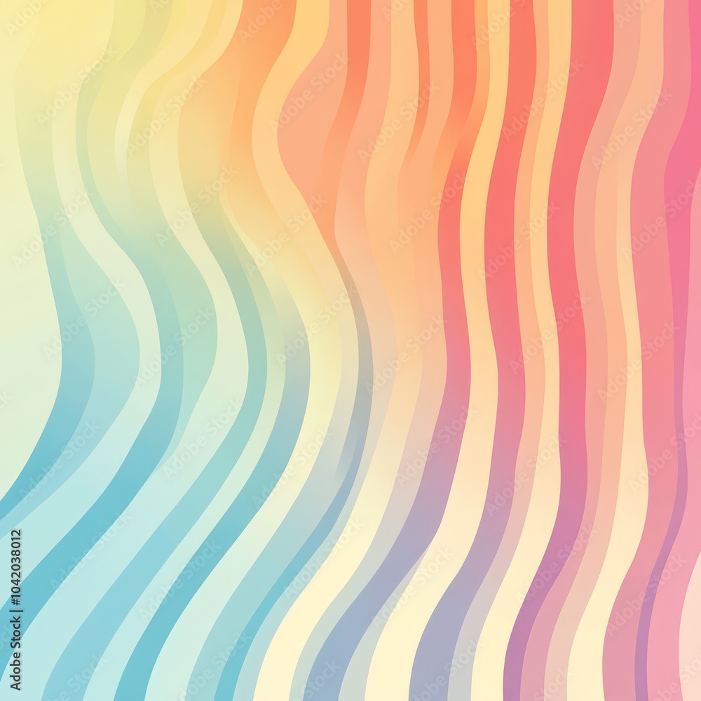 A vibrant abstract design featuring waves of pastel colors, creating a soothing and dynamic visual effect. A vibrant abstract design featuring waves of pastel colors, creating a soothing and dynamic visual effect.