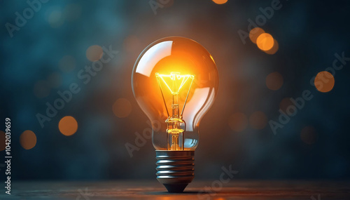 A conceptual graphic that uses a light bulb as a metaphor for a clever idea or breakthrough, signifying brilliant marketing strategy planning and innovative company thinking. 
 photo