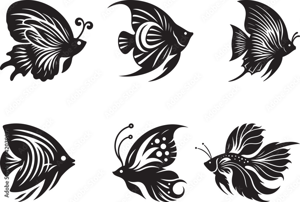 Butterflyfish vector and graphic resource Butterflyfish vector and graphic resource