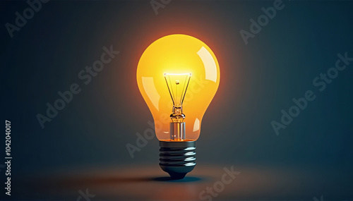 A conceptual graphic that uses a light bulb as a metaphor for a clever idea or breakthrough, signifying brilliant marketing strategy planning and innovative company thinking. 