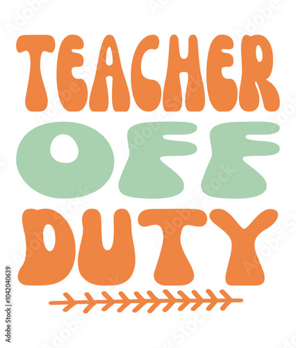 Retro, Teacher, Craft Design. T-shirt Design. Illustration