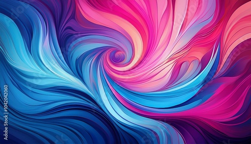 a colorful abstract background with a blue and pink swirl the colors are bright and vibrant creating a sense of energy and excitement the background is likely meant to evoke feelings of joy