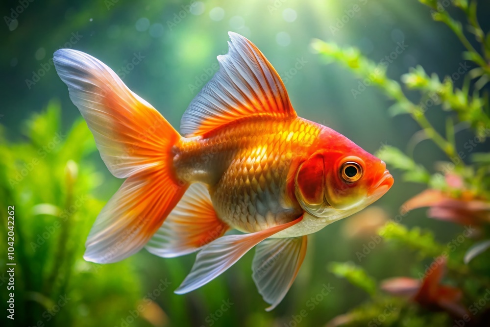 Stunning Portrait of a Beautiful Goldfish in Vibrant Colors for Aquarium Lovers and Nature Enthusiasts Stunning Portrait of a Beautiful Goldfish in Vibrant Colors for Aquarium Lovers and Nature Enthusiasts