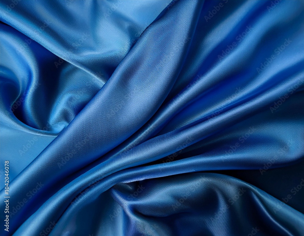 Fototapeta premium blue satin silk texture background