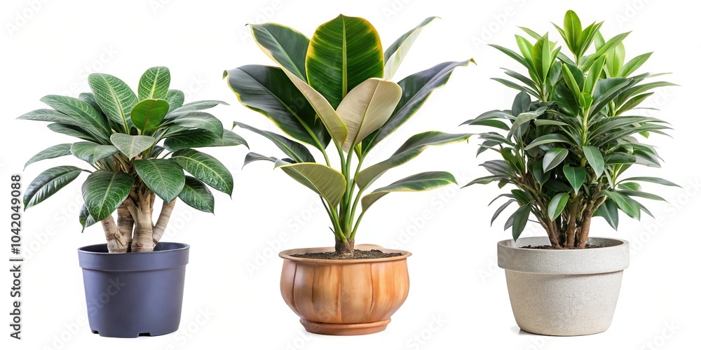 Plants isolated on white background Plants isolated on white background