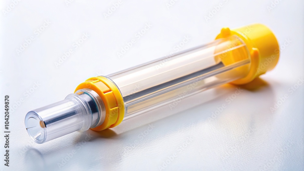 Plastic case of an anti-allergy syringe Plastic case of an anti-allergy syringe