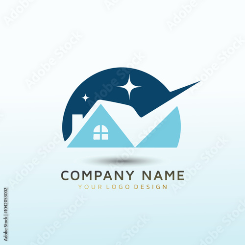 real estate vector logo design idea