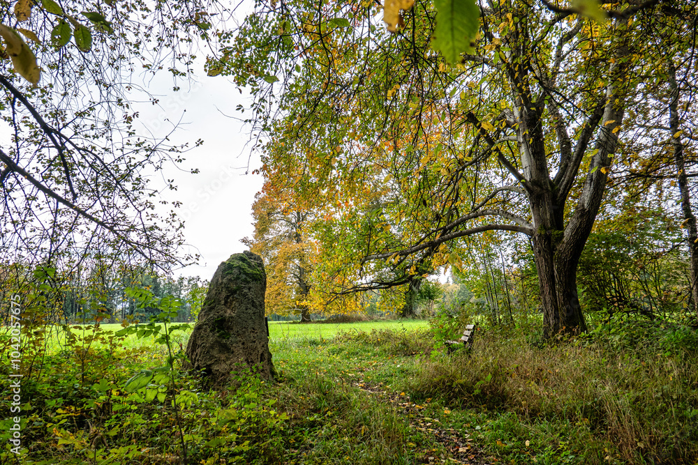 Autumn view at Bernrieder Park on Lake Starnberg, Bavaria, Upper Bavaria, Germany Autumn view at Bernrieder Park on Lake Starnberg, Bavaria, Upper Bavaria, Germany